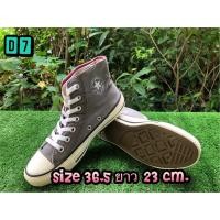 ราคา ลดแหลกรองเท้ากีฬา ยี่ห้อ Converse all star #ของแท้มือสอง สภาพสวยๆ พื้นแน่นๆเต็มๆ #size 36.5 ยาว 23 cm. (19929763124)