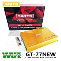 ราคา GRATIA เครื่องเสียงรถยนต์ เพาเวอร์แอมป์คลาสดี ขับซับวูปเฟอร์/ซับเบส ClassD กำลังขับ 2500Watts. gratia GT-77NEW (28826517758)