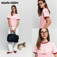 ราคา เสื้อยืดsummer wave สีชมพู ของแท้MARIE CLAIRE (26241712615)