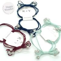 ราคา 2 ชิ้น ที่มัดผม ที่รัดผม ฟรุ้งฟริ้ง ติดเพชร วิบวับ หรูหรา สไตล์เกาหลี ยืดหยุ่นสูง (14399221347)