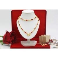 ราคา สร้อยคอโกเมนงานหุ้มทองคำแท้5ไม (19547639230)