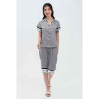 ราคา WINNY - ชุดใส่อยู่บ้านผู้หญิงแขนสั้นและกางเกงขาสั้นทําจากผ้าไหมซาติน 1MNSA22239N (41165752865)