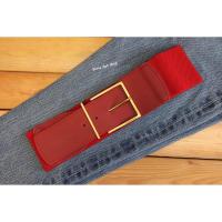 ราคา เข็มขัดยางยืดผู้หญิง สีแดงเส้นใหญ่ (5416027108)