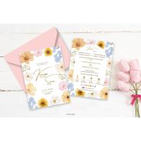 ราคา 5x7 นิ้ว การ์ดแต่งงาน+ซอง กระดาษนอกพรีเมียม หมึกกันน้ำ (42959291155)