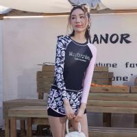 ราคา ชุดว่ายน้ำผู้หญิงสาวอวบ ชุดว่ายน้ำสาวอวบไซส์ใหญ่ ขนาดบวกสาวอ้วนน่ารักแขนยาวคอสูงสลิมฟิต ผอมลง ดูอนุรักษ์นิยมนักมวยแยกกีฬาชุดว่ายน้ํา (41977791671)