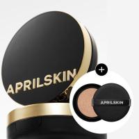 ราคา APRILSKIN Magic Snow Cushion 3.0 Black Edition Original + Refill Set – SPF50+ Cushion Foundation (40550418166)