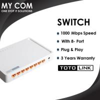 ราคา Totolink S808G สวิตช์เดสก์ท็อป Gigabit 8 พอร์ต (21189194144)