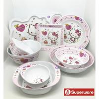 ราคา คิตตี้ โดนัท ถาดหลุม ช้อนส้อมเด็กเมลามีน แก้วน้ำ SANRIO KITTY Superware ศรีไทยซุปเปอร์แวร์ [ขายแยกชิ้น] (23808565758)