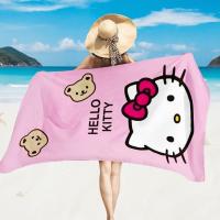 ราคา Hello Kitty ผ้าขนหนูไมโครไฟเบอร์ผ้าขนหนูชายหาดห้องอาบน้ำ Travel bath Quick DRY Anime for Home Microfiber Birthday gifts Holiday gifts (40551791123)