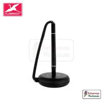 ราคา FLAMINGO 991 ปากกาตั้งโต๊ะ 0.7มม. หมึกน้ำเงิน แท่นปากกาตั้งโต๊ะ ด้าม สีดำ DESK PEN STAND (42027019682)