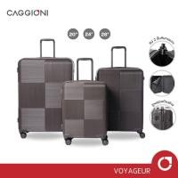 ราคา CAGGIONI กระเป๋าเดินทาง กระเป๋าล้อลาก รุ่นโวยาจเกอร์ 15082 น้ำหนักเบา TSA Lock [20/ 24/ 28 นิ้ว] - สีเทาเข้ม (29030798971)