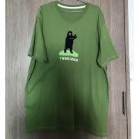 ราคา เสื้อยืดลายปักหมีดำไซต์ XL (3453711773)
