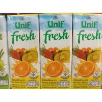 ราคา [ยกแพ็ค3กล่อง]ยูนิฟ เฟรช น้ำผักผลไม้รวม รวม40% ขนาด 180 มล. (26728840857)