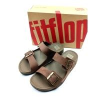 ราคา Fitflop รองเท้าแตะผู้ชาย รุ่น Gogh Moc Buckle Leather Slides Leather #42 (22182100140)