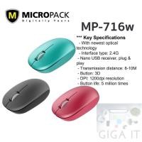 ราคา MicroPack MP-716W Wireless Optical Mouse 2.4GHz ประกัน 1 ปี (26765987632)