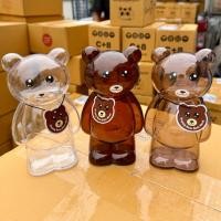 ราคา กระปุกออมสินหมีบราวน์ใส ฟรีสติกเกอร์ตกแต่ง (40212122294)