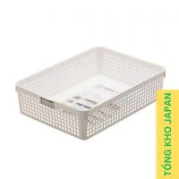 ราคา อิโนมาตะ ตะกร้าพลาสติกสี่เหลี่ยม - สีขาว (27027680817)