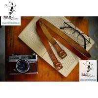 ราคา RED BROWN GENUINE COW LEATHER CAMERA STRAP WITH THREAD - RAM A22- RAM LEATHER - (43613541762)