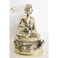 ราคา งดงามมาก พระอุปคุต พระบัวเข็ม ทำจากทองเหลืองแท้ 100% ทำผิวขัดเงา พิมพ์ฐานพญานาคใส่หมวก หน้าตัก 6" (8795208903)