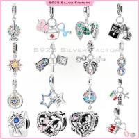 ราคา Four-leaf Clover Charm Cross Charm สัญลักษณ์นิรันดร์ Charm เงินแท้ 100% 925 สร้อยข้อมือเงิน Charm ของขวัญผู้ชายของขวัญผู้หญิงวันเกิด Blessing ของขวัญฉลอง Faith ของขวัญ (26074193352)