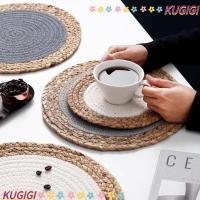 ราคา KUGIGI แผ่นรองจานทอมือ ‌Patchwork 18/20/30 ซม.รอบ Coaster ถ้วย,ผ้าฝ้ายที่ยั่งยืนลื่นทนความร้อน Hot Pad ผู้ถือหม้อ Resturant (53054293326)