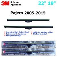 ราคา ใบปัดน้ำฝน 3M Silicone Model สำหรับ Mitsubishi Pajero 2005-2015 ขนาดใบ 22"+19 " สินค้าระดับพรีเมี่ยม หรูหรา สวยงาม ทนทาน (16409947446)