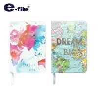 ราคา e-file (อี-ไฟล์) สมุดโน๊ต ปกแข็ง ลายแผนที่ สมุดบันทึก มีลายเส้น รหัส CNB111 (5827925212)