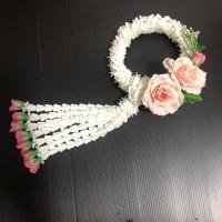 ราคา พวงมาลัยประดิษฐ์ พวงมาลัยเกลียวดอกรัก (28655484970)