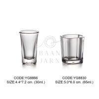 ราคา 1 ใบ แก้วช็อต เป็ก เหล้า ตกไม่แตก โพลีคาร์บอเนต สวย ราคาถูก poly glass (6606172178)
