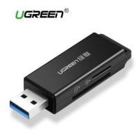 ราคา UGREEN CARD READER EXTERNAL (การ์ดรีดเดอร์พกพา) USB 3.0 (TF&SD) [40750] (BLACK) (41524783844)