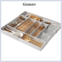 ราคา TIOMNVTH ที่เก็บลิ้นชัก, กล่องเก็บเครื่องครัวพลาสติกขยายได้, เครื่องใช้บนโต๊ะอาหารอเนกประสงค์แบบปรับได้ที่ใส่ช้อนส้อมถาดลิ้นชัก Divider (44953553592)