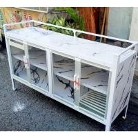 ราคา ตู้วางเตาแก๊ส เคาท์เตอร์ครัว ปูกระเบื้อง ขนาด 150 ซม. ราคาย่อมเยาว์ (E-150) (27435680924)