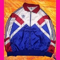 ราคา Adidas colorblock เสื้อแจ็คเก็ตกันลมแบรนด์ที่สองวินเทจ (23958628741)