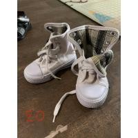 ราคา รองเท้าผ้าใบเด็ก สีขาว หุ้มข้อ ไซซ์ 20 ลายสก็อต | รองเท้าผ้าใบเด็กผู้ชาย ผู้หญิง มือสอง (42378077658)