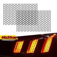 ราคา 2ชิ้น สติ๊กเกอร์แต่งรถ สติ๊กเกอร์รังผึ้งไฟรถยนต์ สติ๊กเกอร์แต่งรถ สติ๊กเกอร์สีแต่งรถ อะไหล่รถยนต์ ตกแต่งรถ (52555135016)