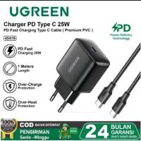 ราคา UGREEN Charger 25W Gan Super Fast Charging + Data Cable Type-C to Type-C Original 100% MFi (49052782467)