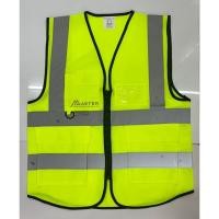 ราคา เสื้อกั๊กสะท้อนแสง เสื้อจราจร สีเขียวมะนาว / สีส้ม แถบสะท้อนแสง 3M (งานตัดติดแถบ 3M) (22280098124)