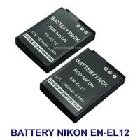 ราคา (PACK2) ENEL12 \ EN-EL12 Battery for Nikon COOLPIX A900,W300,S1200pj,AW120,AW130,P340,S9700,S9900,KeyMission 170,360 (3543423830)