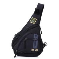ราคา Waterproof Nylon Men Single Shoulder Cross Body Bag Travel Cycling Sling Rucksack Chest Back Pack M (46452526737)