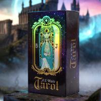ราคา เอ๋ Wait Tarot ของแท้ Wait Tarot Plain Laser Silver Card Board Game Card Solitaire Flash Card (46854487271)