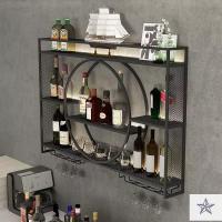 ราคา สไตล์ใหม่ ชั้นวางไวน์ติดผนังบาร์เหล็ก ตู้โชว์ไวน์ ชั้นวางไวน์ติดผนัง ร้านอาหาร ชั้นวางไวน์ติดผนังแบบโมเดิร์น (27179894319)