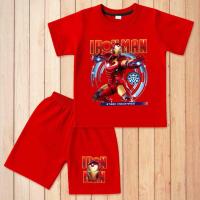 ราคา KATUN ชุดสูทเด็ก Iron Man ผ้าฝ้ายเย็น 6 เดือน-10 ปี || ชุดสูทเด็กแขนสั้นไอรอนแมน (52902926768)