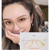 ราคา เลนส์ใส แว่นตา GAMT ทรงสีเหลี่ยม กรอบเงิน ของแท้ พร้อมส่ง (1652593455)