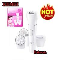 ราคา KEMEI เครื่องนวดหน้า 5 in 1 Beauty Tools Kit รุ่น KM-2199 (White) (5462457981)