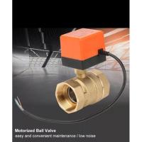 ราคา บอลวาล์วไฟฟ้า 12VDC NC -N0 ขนาด 3/4 มอเตอร์วาล์ว วาล์วมอเตอร์ (18221319548)