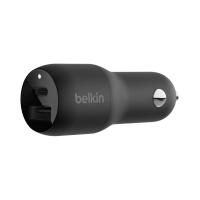 ราคา CAR CHARGER (ที่ชาร์จในรถยนต์) BELKIN BOOST CHARGE DUAL CAR CHARGER WITH PPS 37W (USB-C + USB-A) (CCB004BTBK) (25179408721)