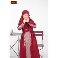 ราคา Gamis เด็กใหม่ล่าสุดของ Dannis dKyra / d Kyra Maroon Dv+ เสื้อคลุมเด็กร่วมสมัย (29486225959)