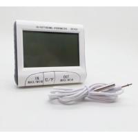 ราคา เครื่องวัดความชื้นและวัดอุณหภูมิ Portable LCD Digital Hygrometer Thermometer Clock Moisture Temp (5834159859)