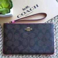 ราคา Coach Large Wristlet In Signature Canvas F58695 IMDGO (1785278999)