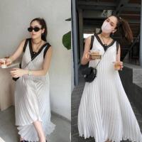 ราคา ชุดเดรสอัดพลรทแม่ชม ดีเทลลูกไม้คลาสสิคสวยหรูพร้อมส่ง (12094474860)